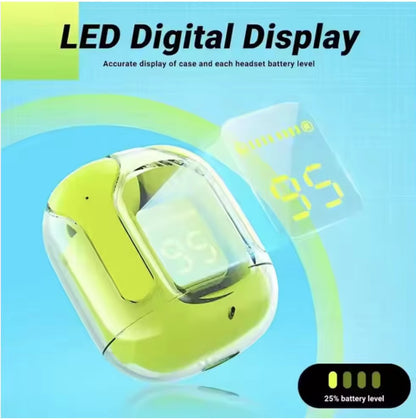 Crystal Case WireLess Air31 air 31 Clear Headphones