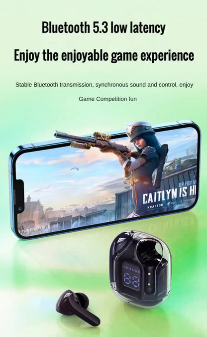 Crystal Case WireLess Air31 air 31 Clear Headphones