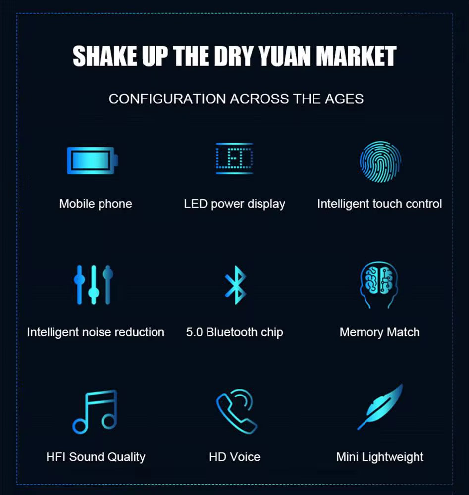 Mini Headphones F9 TWS 5.0