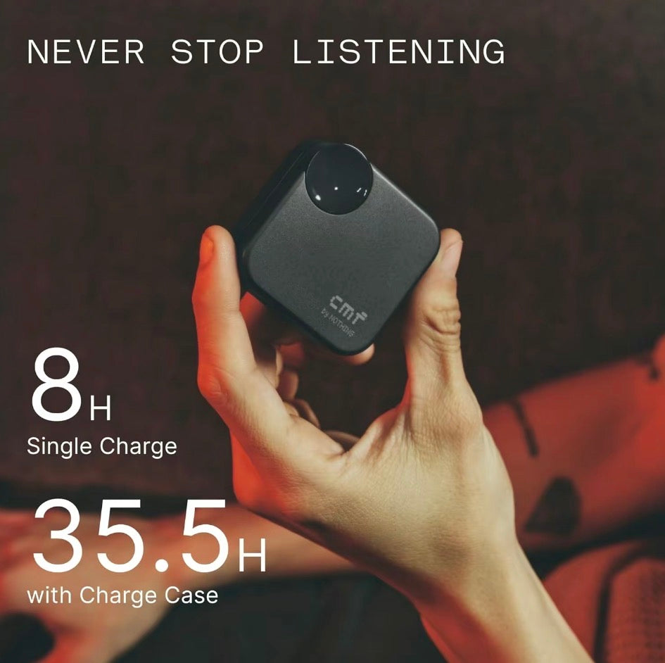 Cmf Buds Earbud Noise-Cancelling Bluetooth Earphones - Orange